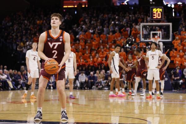 Virginia Tech holds off Virginia rally for road victory