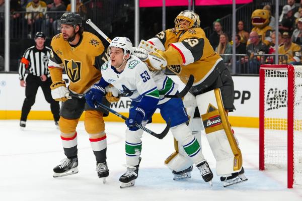 Knights move into division lead with win over Canucks