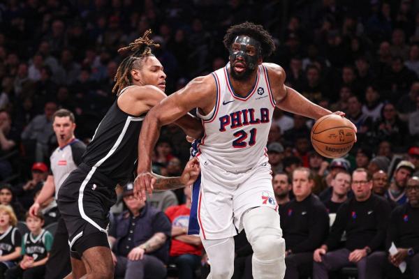 Joel Embiid, 76ers overwhelm Nets thumbnail