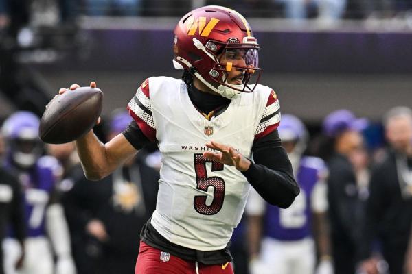 Commanders QB Jayden Daniels (elbow) out vs. Giants