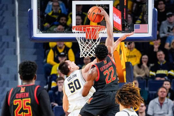 No. 13 Maryland slams No. 17 Michigan’s Big Ten title hopes