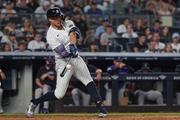 Aaron Judge homers for fourth straight game, Yanks blank Rockies