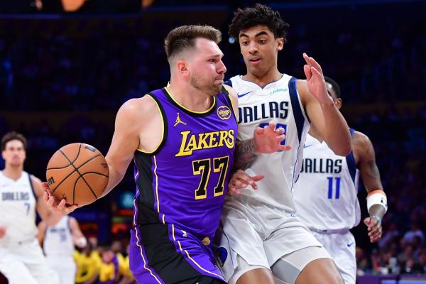 Luka Doncic’s triple-double leads Lakers past Mavs in 1st meeting since trade