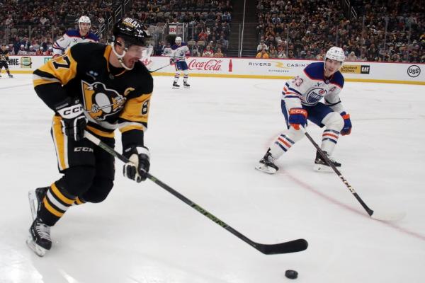 Four-goal first period propels Penguins past Oilers