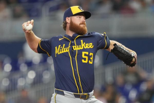 In first start since ’23, Brewers’ Brandon Woodruff stifles Marlins