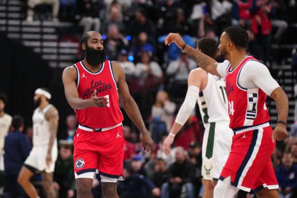 James Harden scores 40 as Clippers knock off Bucks