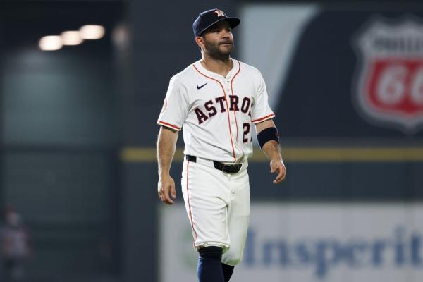 Jose Altuve (hamstring) out of Astros’ lineup vs. Reds