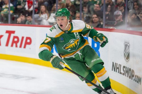 Wild F Kirill Kaprizov (knee) sits out against Flames