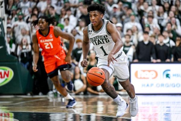 No. 12 Michigan State outlasts No. 19 Illinois for 11th straight win