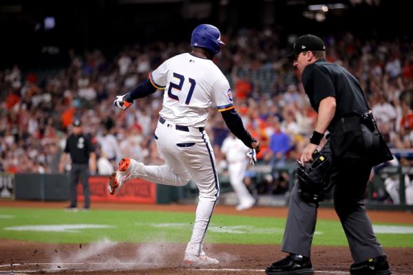 Astros’ Yordan Alvarez out indefinitely after spraining ankle