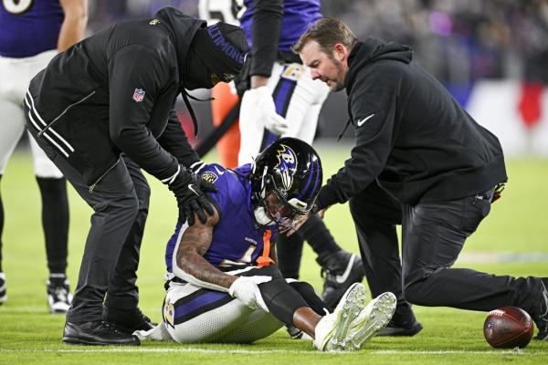 Ravens WR Zay Flowers (knee) inactive vs. Bills