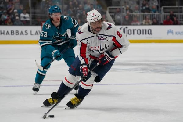 Alex Ovechkin scores as Capitals cruise past Sharks