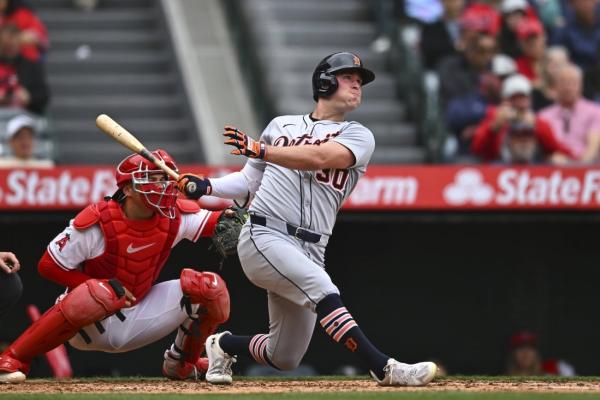 Trey Sweeney, Kerry Carpenter help Tigers bash Angels