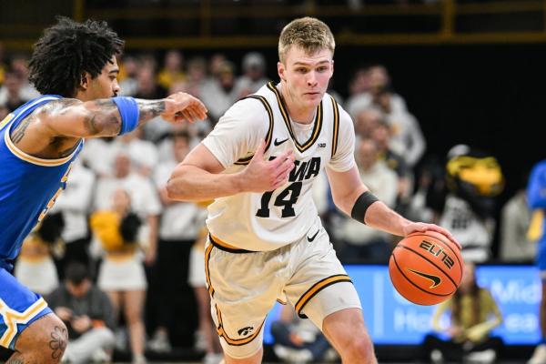 No. 25 Iowa builds lead, finishes win against UCLA
