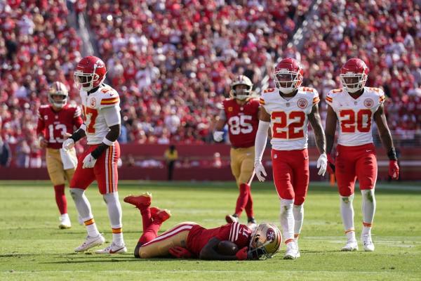 49ers lose WRs Brandon Aiyuk, Deebo Samuel during loss to Chiefs