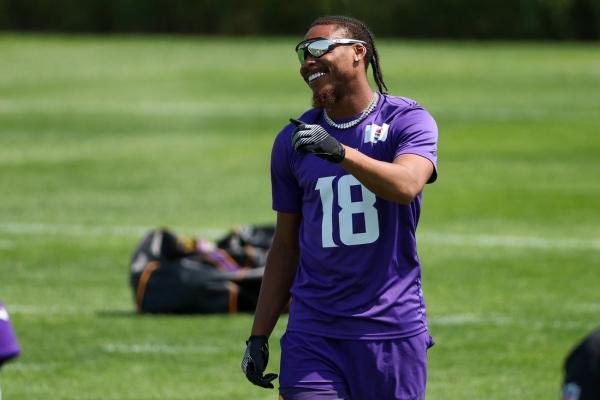 Vikings WR Justin Jefferson (hamstring) back at practice