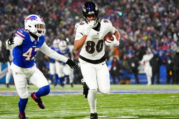 Report: Ravens TE Isaiah Likely (foot) expected out vs. Bills