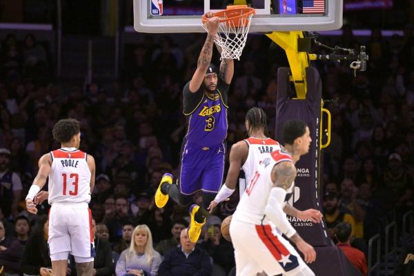 Anthony Davis, Lakers send Wizards to 11th straight loss