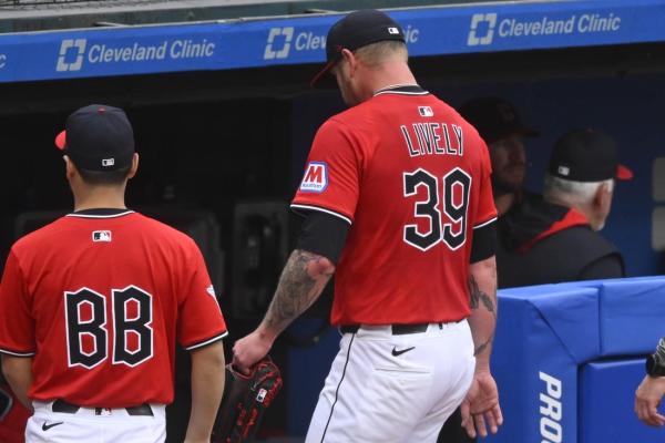 Guardians RHP Ben Lively leaves start with forearm injury
