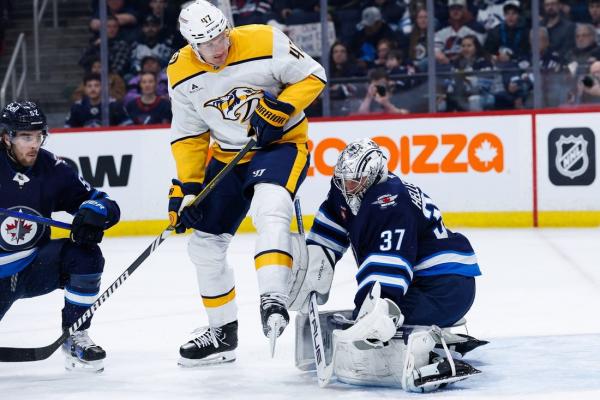 Connor Hellebuyck stops 22 shots as Jets blank Predators