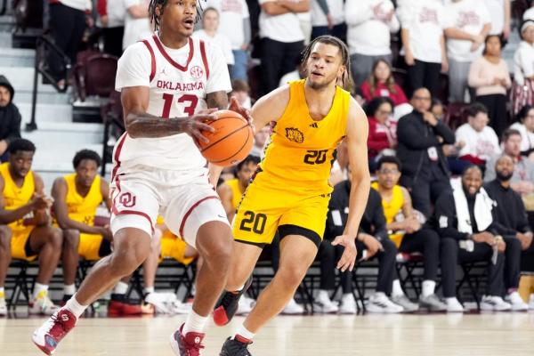 Oklahoma’s balanced attack turns back Pine Bluff