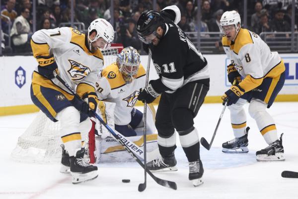 Quinton Byfield’s OT goal lifts Kings over Predators