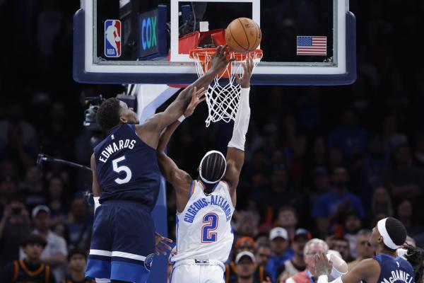 NBA roundup: Wolves swat Thunder in overtime