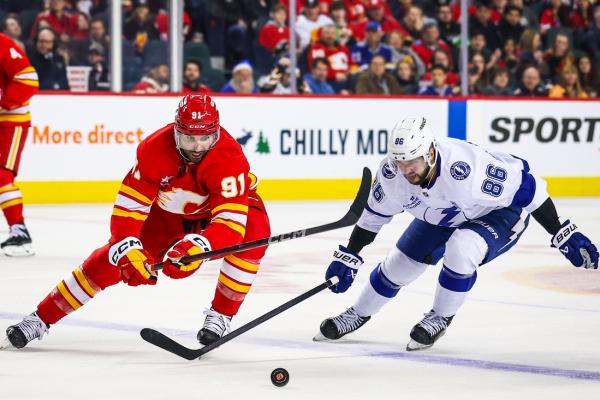 Flames continue tough road trek against Lightning