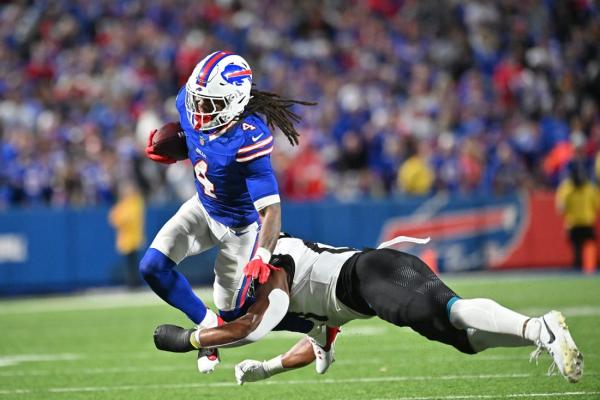 Bills coach: RB James Cook (toe) to be questionable vs. Jets thumbnail