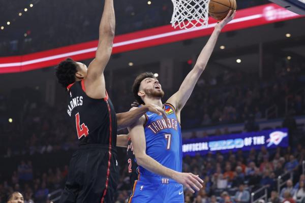 NBA roundup: Thunder prevail as Chet Holmgren returns