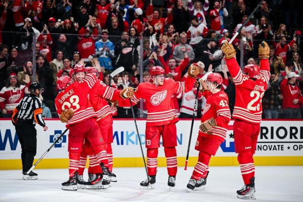 NHL roundup: Red Wings edge Caps on Moritz Seider's late OT goal