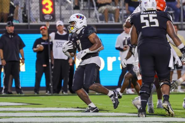 RJ Harvey runs for 4 TDs as UCF rolls past Sam Houston