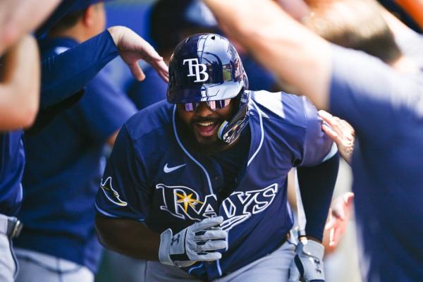 Junior Caminero homers twice to lift Rays over Angels