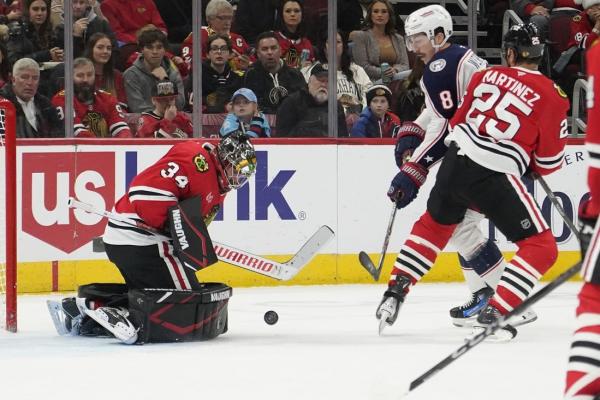 Blue Jackets keep rolling with 6-3 win over Blackhawks