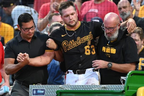 Pirates reliever Hunter Stratton ruptures left patella tendon thumbnail