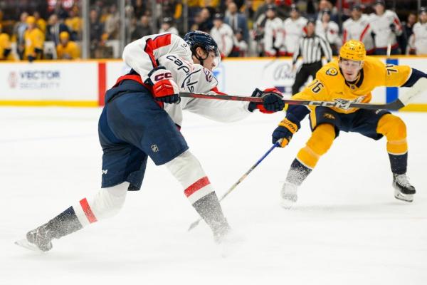 Ethen Frank’s first career goal a big one as Caps sink Predators