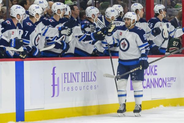 Alex Iafallo tallies twice as Jets trounce Wild