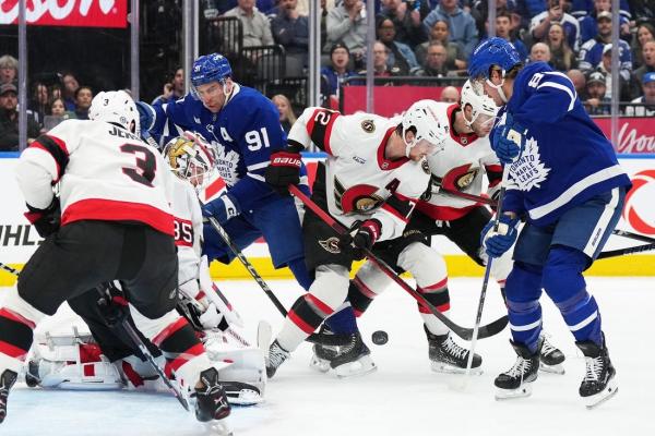 Linus Ullmark, Sens hand Leafs rare shutout loss at home