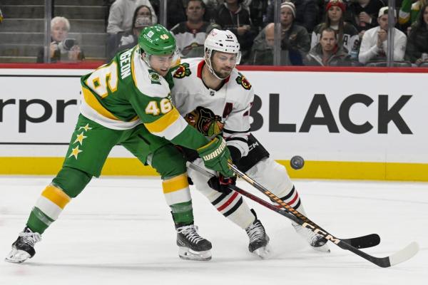 Birthday boy Jared Spurgeon helps Wild rally past Blackhawks