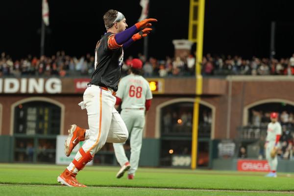 Giants walk off Phillies on Patrick Bailey’s 3-run, inside-the-park homer