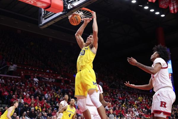 Danny Wolf, Vladislav Goldin power Michigan past Rutgers