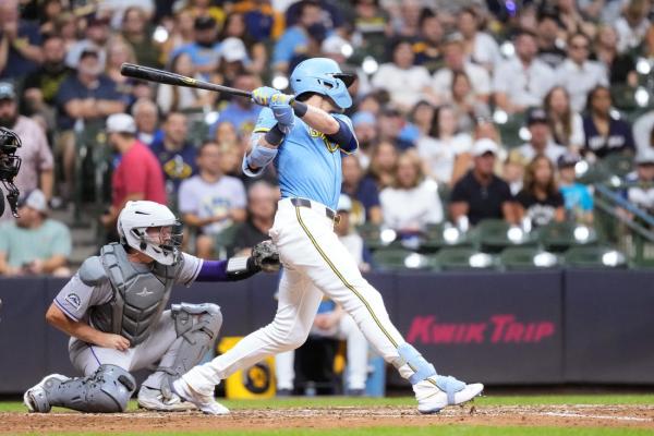 Jackson Chourio’s big night lifts Brewers over Rockies
