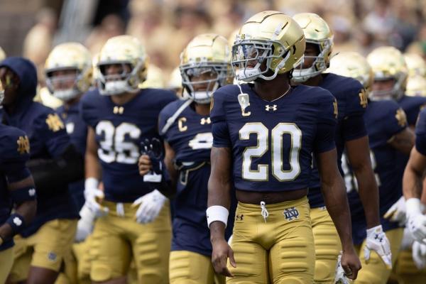 Notre Dame CB Benjamin Morrison (hip) out for season