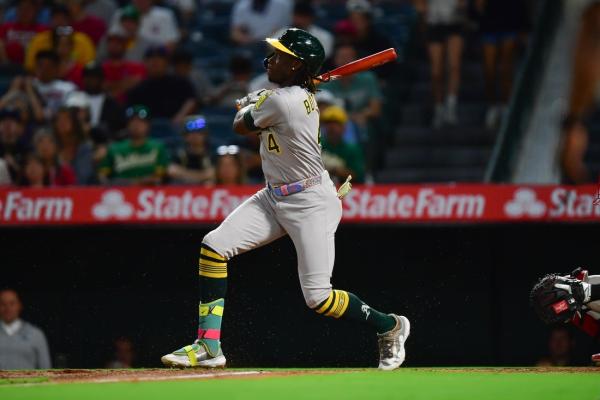 Seven-run inning propels A’s past Angels