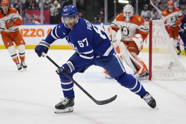 Maple Leafs F Max Pacioretty (upper body) ruled out vs. Lightning