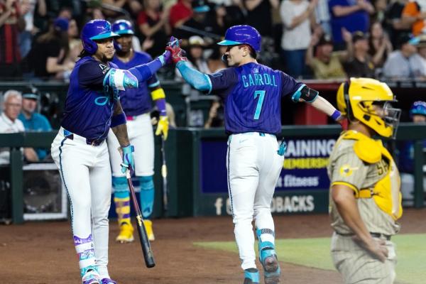 Homers guide D-backs past Padres in season-series opener