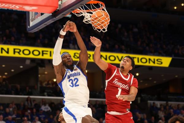 No. 17 Memphis tops Temple, avenging lone AAC loss