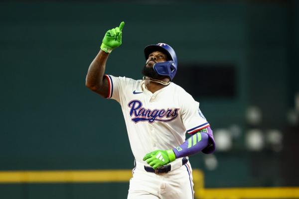 Rangers activate OF Adolis Garcia for wild-card push
