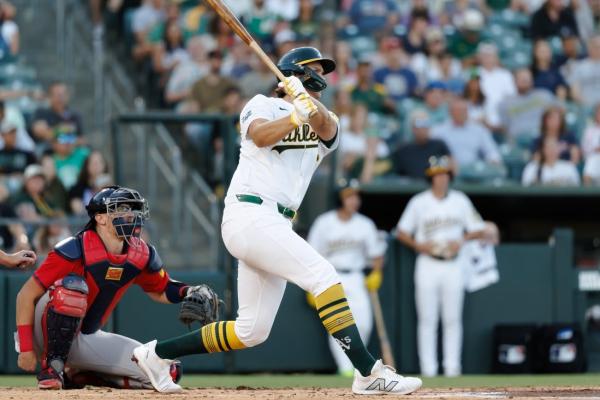 Lawrence Butler homers twice, Nick Kurtz adds slam as Athletics rout Braves