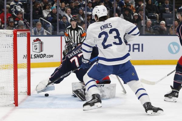 William Nylander's franchise-record OT winner lifts Leafs over Jackets